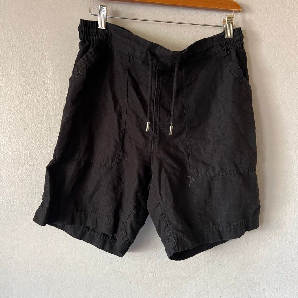 Pact organic cotton blend waist elastic draw string shorts